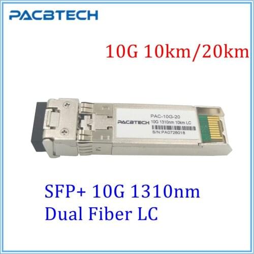 10G 20KM LC Dual Fiber SFP 20km LR Module Gigabit DDM 1000Mbps fiber tranceiver sfp module Compatible with Mikrotik Cisco Switch