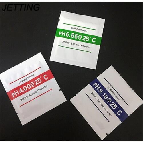 3Bags 250 ml PH Buffer Solution Powder PH Test Meter Measure Calibration 4.00 6.86 9.18