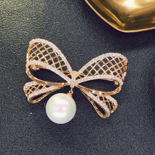 ANSHELI Brooches Bow On Clothes