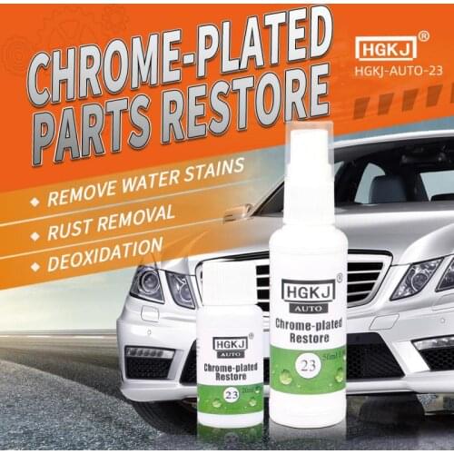 Car Logo Rust Removal Spray Cleaner Car Wash Detergent Automobiles Parts HGKJ-23-20ml Chrome Plate Retreading Agent TSLM1