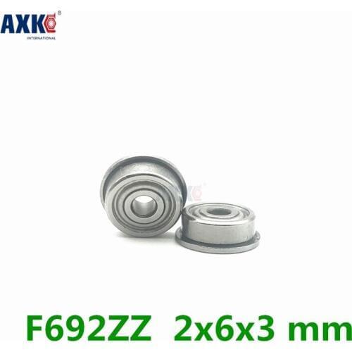 Axk F692zz Flange Bearing 2x6x3 Mm Abec-1 ( 10 Pcs ) Flanged F692 Z Zz Ball Bearings