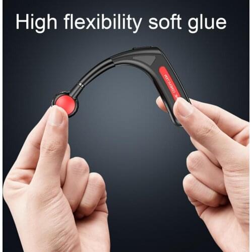 ABS 1Pc Unique Wireless Bone Conduction Single Earphone Compact Bluetooth-compatible Earphone Waterproof for Travel