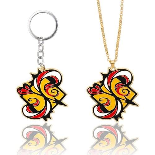 SK8 The Infinity Key chain Necklace Creative Game Jewelry Unisex Trinket Gift