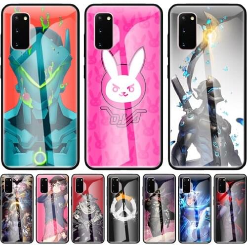 Hot Overwatch ow Game Tempered Glass Phone Case for Samsung Galaxy S21 S20 FE S10 Note 10 20 Ultra 5G 9 S9 Plus S10e Cover Coque