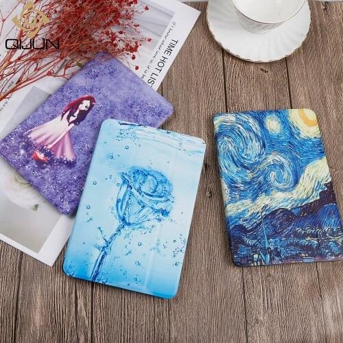 Painted Case For iPad 2 3 4 PU leather Flip Stand Cover For mini4 5 Gen Smart Cover