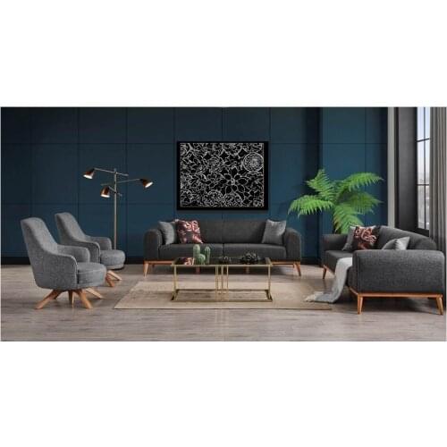 Black sukulent canvas table