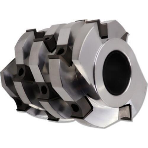 D90xH80xd35x6T woodworking planing tools carbide insert blades helical spiral cutter head for planer spindle moulder