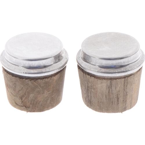 2Pcs 40mm Bottom Diameter Wood Thermos Bottle Cork Plug Lid Stopper Kettle Parts