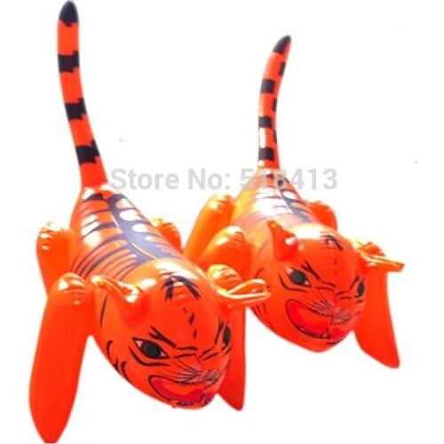 Kindergarten children toy inflatable animal Animal Pvc Little Tiger Inflatable Animals Kindergarten Children Cognitive Cartoon