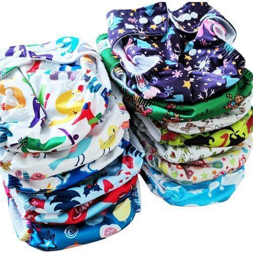 Baby Nappies Diaper Reusable Cloth Diapers One size Nappy Cover Waterproof Newborn Baby Traning Panties Washable Diapers Pocket