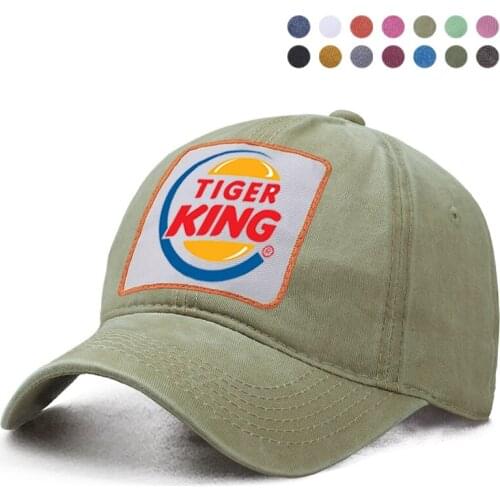 Design Tiger King Joe Exotic Baseball Cap Dad Trucker Brand Hat Woman Boinas Berets Ponytail Caps Snapback Hats Gorras Sun Shade