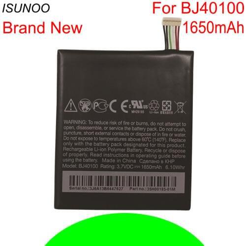 ISUNOO 10pcs/lot 1650mAh BJ40100 Battery For HTC One s Z520E z560e G25 ones Cellphone Bateria