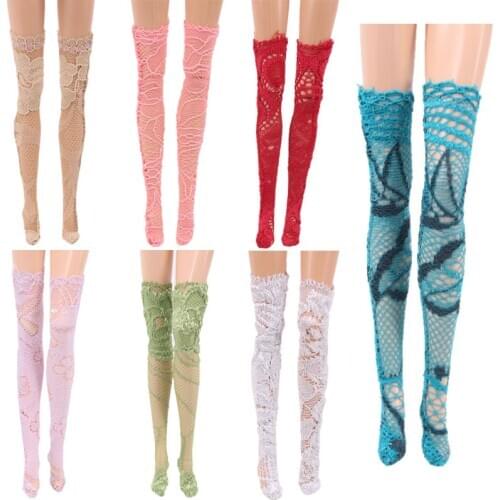 Fashion 5 Pair/Set Handmade Lace Stockings Dress Clothes AccessoriesFor Barbie Doll Baby DIY Toy