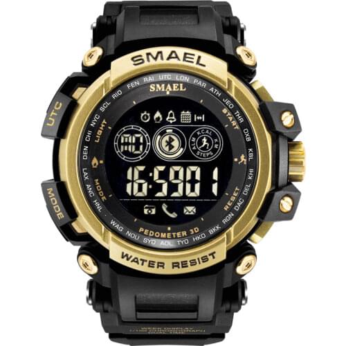 Brand SMAEL Watch Pedometers Message Reminder Bluetooth Smart Watch LED Digital Watch Men Sports Watches 8018 Men Watches 2020