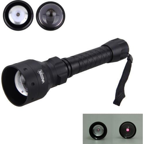 Hunting Flashlight Infrared IR 850nm Red Night Vision Flashlight Torch Lamp 1 Mode Zoomable Lamp for 18650