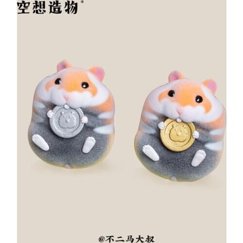 Trendy doll authentic food hamster second bomb blind box fantasy creation uncle horse cute cute pet flocking gift