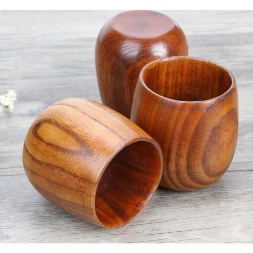Natural Date Wood Drinkware Japanese Restaurant Tableware Wooden Sake Cup Tea Cup Wooden Drinkware Teacups Wooden Cup