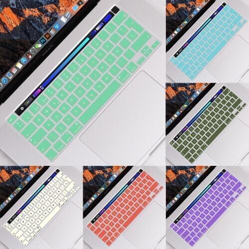 Redlai For MacBook Pro 16 inch A2141 Touch bar 2020 2019 EU Spanish Version Soft Silicone Keyboard Cover Skin Protector Sticker