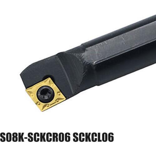 S08K-SCKCR06 / S08K-SCKCL06 Metal Lathe Tools Internal Lathe Machine Turning Tools Set CNC Turning Tools Boring Bar Type SCZCR/L