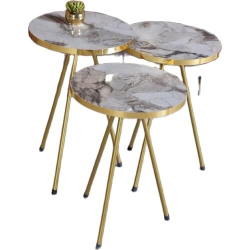 Modern Zigon Coffee Table 3 Pcs Nordic Gold Metal Toe At Mount Side Coffee Table Tea Coffee Service Table Round журнальный столи