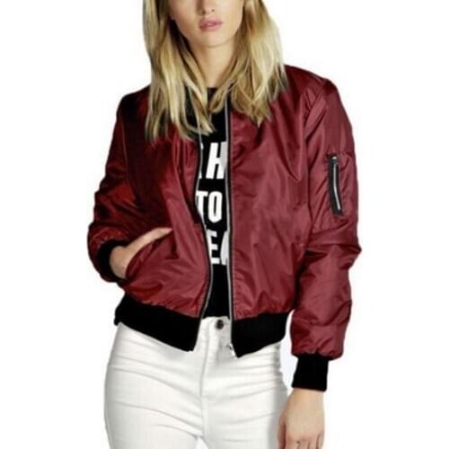 Womens Jackets Autumn And Winter New Designer Solid Color Stand Collar Jacket Female Small Casual Zipper Short Coat Jacket 2021