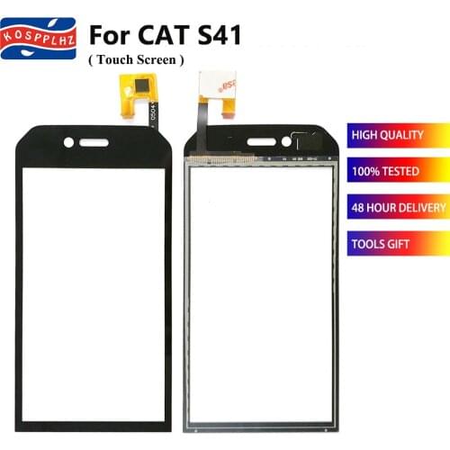 100% New Tested For CAT S41 Touch Screen Digitizer Sensor Outer Glass Panel For CAT S 41 Mobile Phone Touch Repair Part