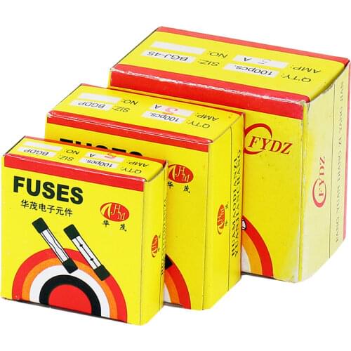 100pcs Glass fuse 5*20mm 6*30mm 0.1A 1A 2A... 20A 250V 5*20 6*30 mm