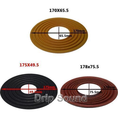 2pcs 170x65.5/175x49.5/178x75.5mm Elastic Wave Loudspeaker Subwoofer Woofer Bass Speaker Repair Spider Damper