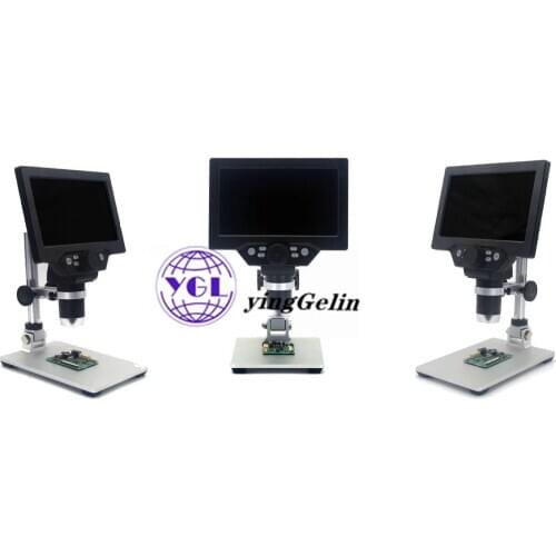7 inches 1200X Electronic Video 12MP Alloy Bracket Microscopes Digital Microscope for motherboard Repair Device