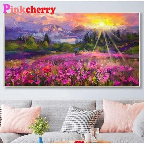 Large size 5D Diy Diamond Painting Abstract Flower scenery Full Novelty 2021 Mosaic Art Diamond Embroidery Icons