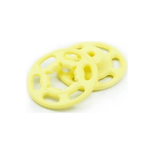 Free shipping 20pcs/lot light yellow plastic snap button baby clothes button shirt button children clothes button 7.5mm-21mm