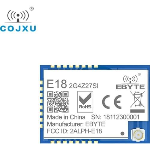 Zigbee Module CC2530 2.4Ghz 500mW 27dBm Wireless RF Transceiver Receiver cojxu E18-2G4Z27SI IPEX Antenna for Smart Home