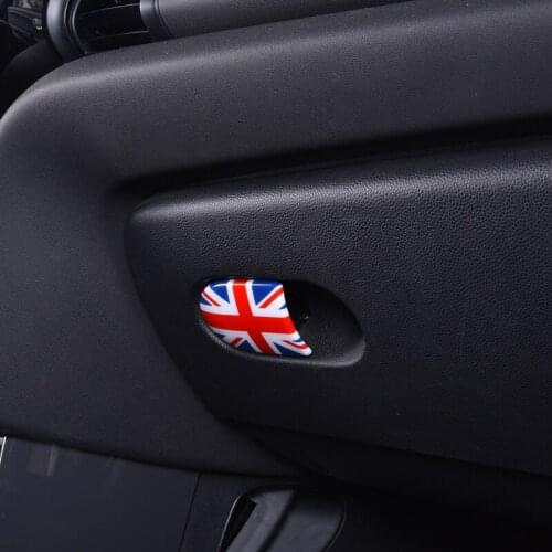 For BMW MINI F55 F56 F57 Cooper S JCW Car Styling Storage Box Handle Decoration Sticker Co-pilot Handle Bowl Cover Accessories