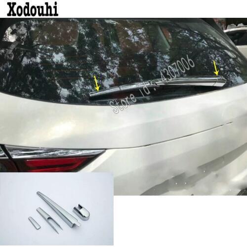 For Mazda CX-5 CX5 2nd Gen 2017 2018 2019 2020 Car Detector ABS Chrome Rear Back Glass Wiper Nozzle Cover Frame Trim Tail Window