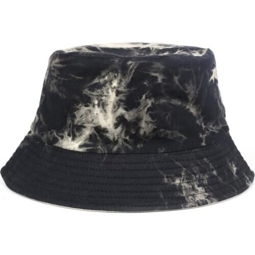 Women Men Tie Dye Bucket Hat Girls Boys Reversible Jersey and Cotton Twill Fisherman Sun Protect Hat Red Tie Dyed Bucket Hat