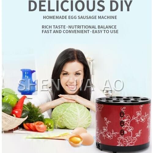 7 holes Egg Sausage Bakeware Home Automatic breakfast machine DIY Electric Omelette maker For Commercial Snack Street food 220v