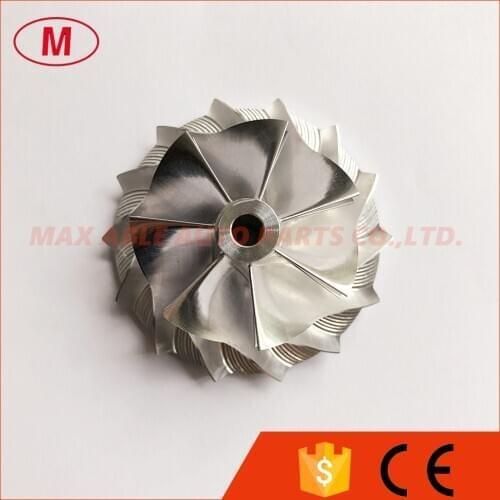 GT15-25 7+7 blades 38.58/52.00mm high performance turbo milling/aluminum 2618/billet compressor wheel