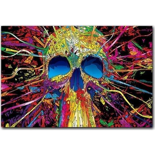 Skull Printed Carpets for Living room bedroom Decorate Rug Doormat Bathroom kitchen Non-slip Tapete Carpet Colour skull Rugs