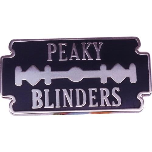 Razor blade lapel pin cool gangs movie inspired jewelry