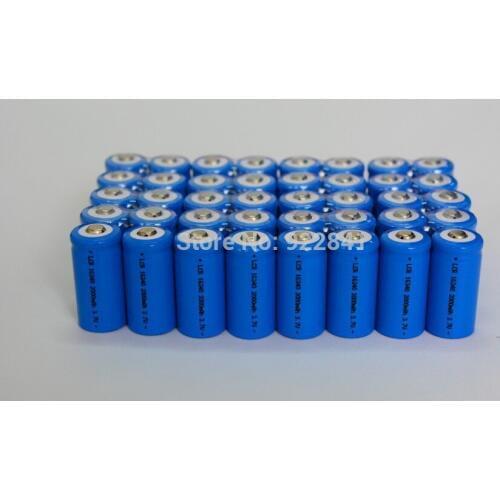 20Pcs/lot Brand SLW 16340 battery 3.7V 2000mAh Rechargeable li-ion Battery for LED torch Flashlight,Digital Camera,Laser pen