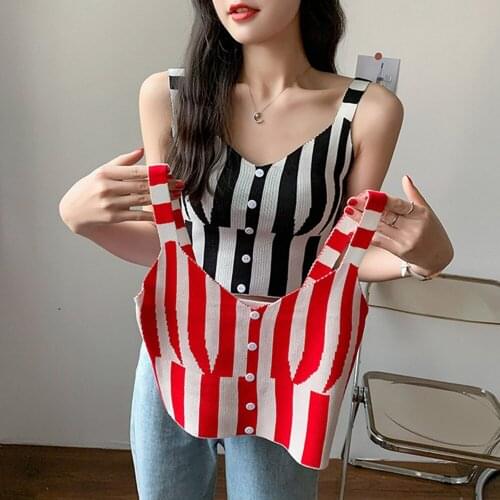 Fashion Stripe Sexy Tank Top Women Summer Sleeveless Backless Tops Casual Basic Tee Camis Crop Top Female Bodycon Vest Camisole