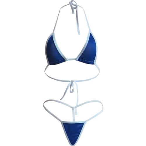 Micro bikini 2019 Sexy Sling triangle Edge Thong girl Beach Sunbathing spa mayo swimwear women swimsuit biquini bikinis monokini