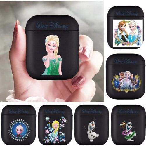Disney Frozen Princess Ana Love Elsa Soft Silicone Cases For Apple Airpods 1/2 Protective Bluetooth Wireless Earphone Cover For