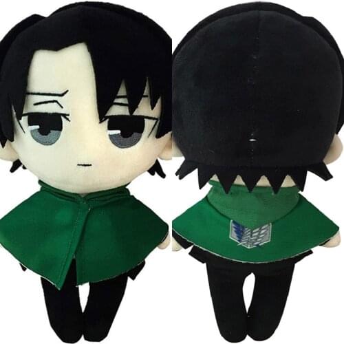 Anime Attack on Titan Plush Doll Toy Levi Ackerman Cute Soft Stuffed Pillow Kids Gift 20cm
