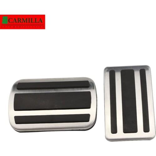 Carmilla Stainless Steel Car Pedals Protector for Peugeot 3008 GT 3008GT 2016 - 2019 Accessories AT MT Pedal Protection Cover