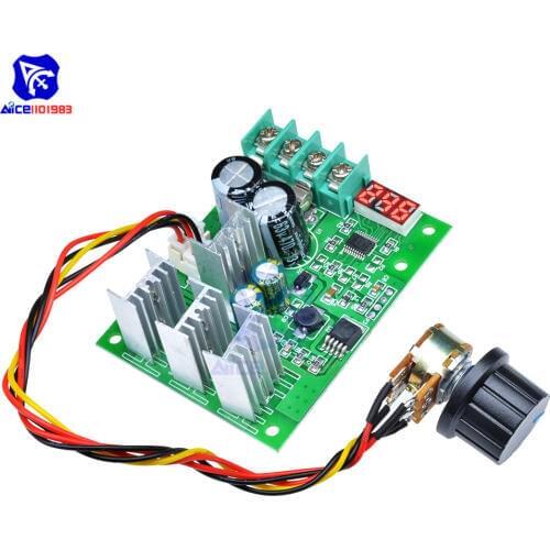 Diymore DC 6V 12V 24V 48V 60V 30A Motor Speed Controller Speed Regulator Module PWM Control Drive Switch with Digit LED Display