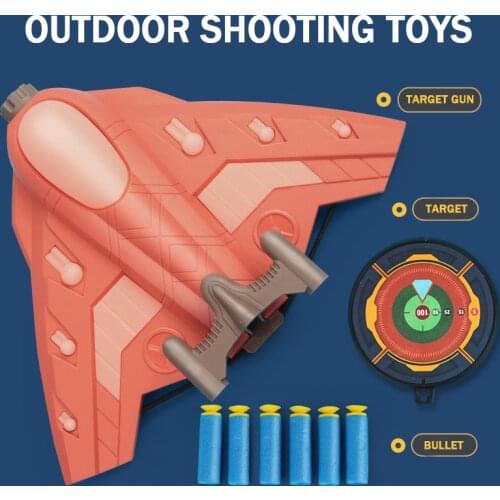 Slingshot Aircraft Soft Projectile Catapult EVA Outdoor Board Games Garden Child Shooting Nerf Gun Bullets Fidget Toys sword