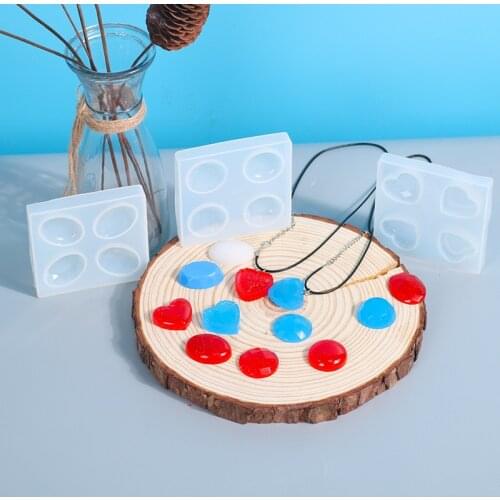 DIY Crystal Epoxy Diamond Pendant Mold High Mirror Plaster Aromatherapy Car Ornaments High Mirror Decoration