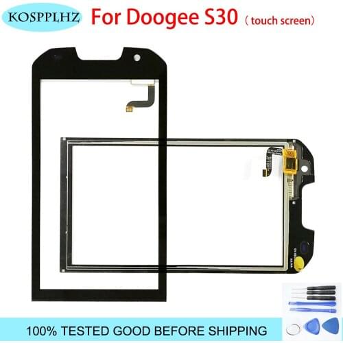 Touch Screen For Doogee S30 S 30 Touch Panel Digitizer Front Sensor Glass Lens Touchscreen Assembly 5.0'' Black S30 + free tools