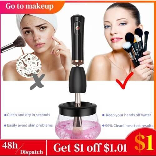 Makeup Brush Cleaner And Dryer Machine Brushes Cleaner Devices 10 Seconds Fast Washing Cosmetics Tool Automatic Spinner Tool